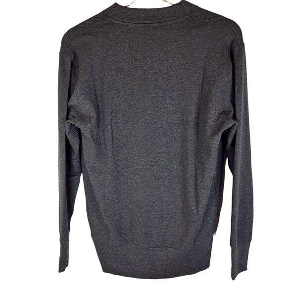 Athleta Purana VNeck Wrap Cross Over Sweater Size XS Gray Runs Big and Roomy - Picture 5 of 9